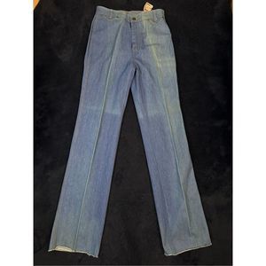 Vintage 1970s/80s Landlubber Western Cowgirl Stacked Rodeo Jeans NWT Sz 13 BR
